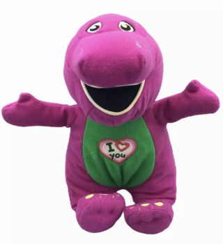 Barney Purple Dinosaur 10 " Talking Singing I Love You Plush 2013 Lyons 51104
