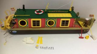 Vintage Tomy Sylvanian Canal Barge Narrow,  Accessories Boat Calico Critters U08