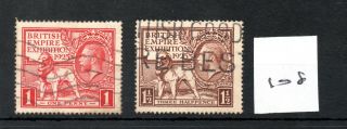 Gb - George V (108) - 1925 - British Empire Exhibition - Wembley - Pair