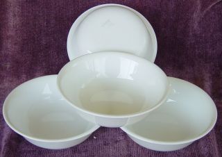 Corelle Winter Frost White Corning Ware 6 1/4 " Soup Cereal Bowls X 4