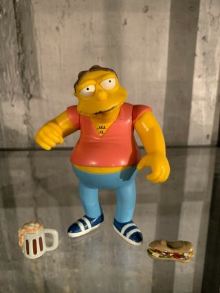 The Simpsons Playmates Interactive Barney Gumble Figure - Series 2 - 2000