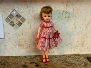 10 1/2” Ideal Little Miss Revlon Doll,  Dress,  Bra,  Girdle,  Purse,  Played With