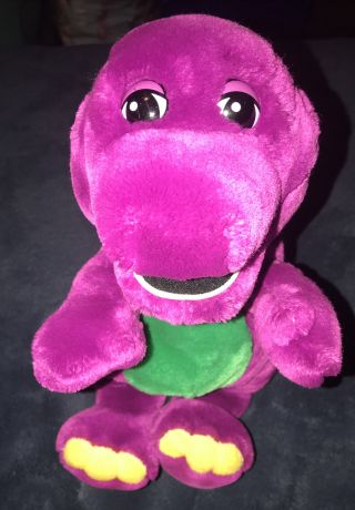 Barney The Purple Dinosaur - 90’s 13 " Plush - The Lyons Group - Vintage