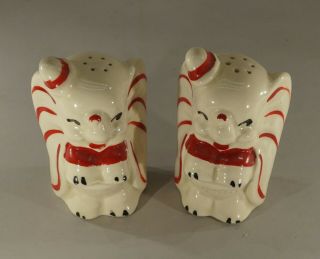 Vintage Walt Disney Dumbo Ceramic Salt And Pepper Shakers 4 1/2 " Tall