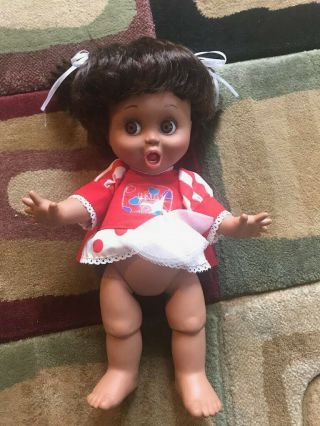 Rare Galoob 1990 Baby Face So Surprised Suzie Black African American Doll