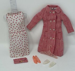 Vintage Tagged Francie Doll Clothes Mod Era Outfit 1261 Shoppin Spree Complete