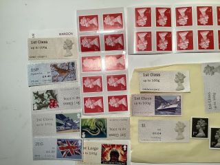 Gb Unfranked Postage Stamps On Paper,  And Off.  Assorted
