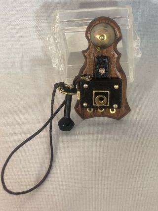 Dollhouse Miniature 1:12 Scale Wall Telephone By Nantasy Fantasy Smaller