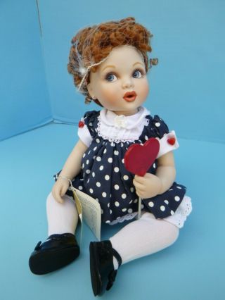 Franklin I Love Lucy Porcelain Baby Doll Polka Dot Dress