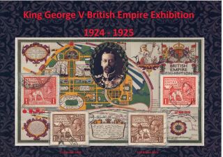 Gb Display Of Kgv 1924 - 1925 British Empire Exhibition - Both Sets Vfu To Fu