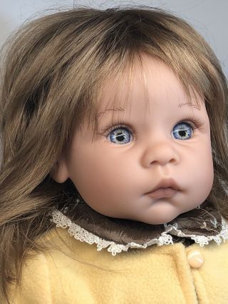 23” Lee Middleton Toddler Baby Doll Reva Schick Dirty Blonde Girl With Blue Eyes
