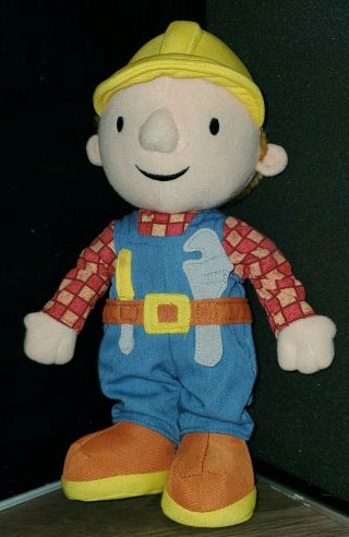Hasbro Bob The Builder Talking Plush Doll 11 " Stuffed Figure In Work Clothes