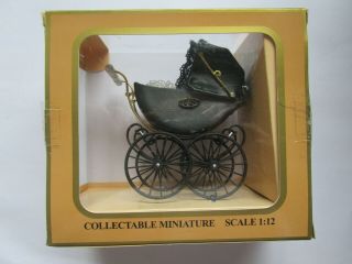 1:12 scale Heidi Ott dollhouse scale pram (baby carriage) - minor damage 2