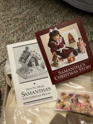 American Girl Samantha Christmas Dress Pamphlet And Gingerbread House 2