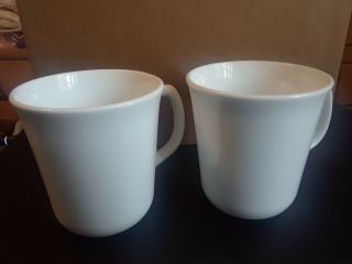 Vintage Corning Corelle Winter Frost White Set of 5 Coffee Cups 3 - 1/2 