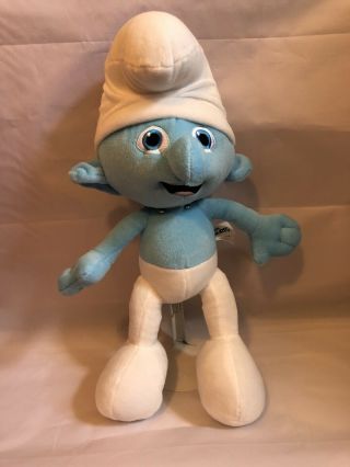 16” Smurf Clumsy Plush 2013 Stuffed The Smurfs Official Movie Merchandise