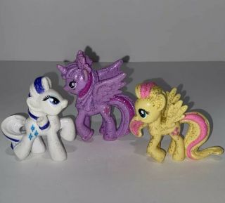 My Little Pony Blind Bag Mini Fluttershy Twilight Sparkle Rarity Glitter Mlp 2”