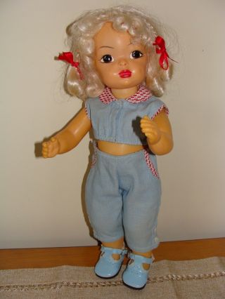 Vintage 16 " Terri Lee Doll Wearing Tagged Golf Togs