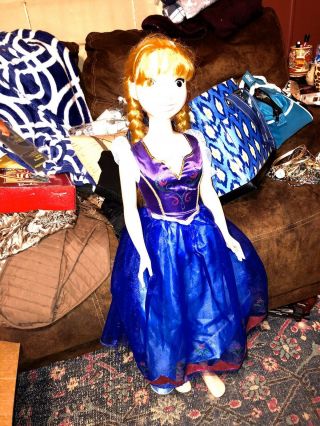 Disney Princess Anna Life Size Doll 37 " Tall Frozen My Size Huge 3 Ft See Ship