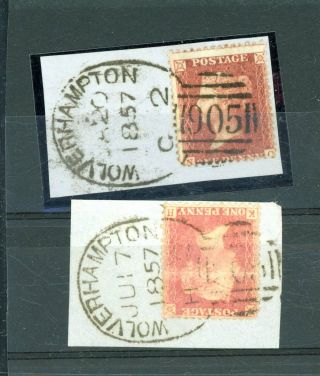 Wolverhampton Spoon Postmarks 1857 On Piece (2) (n240)