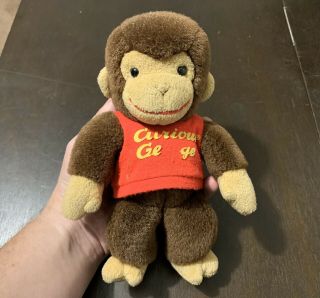 Vintage 1990 Gund 8 " Stuffed Animal Plush Curious George Monkey