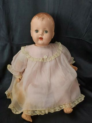 Vintage 1930’s Talking Mechanical Wind Up Schilling Baby Doll Conditi