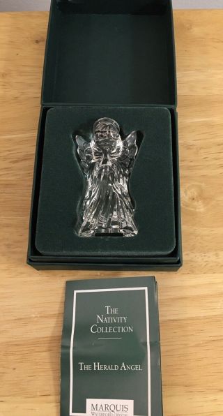 Waterford Marquis Crystal Christmas Nativity Herald Angel