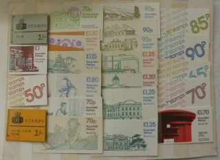 Great Britain Selection Of Booklets Mainly Machin Stamps