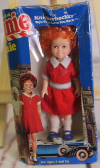 World Of Annie Annie 1982 Knickerbocker Doll Little Orphan Annie W/ Box