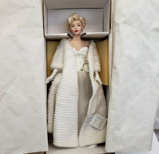 The Franklin Marilyn Monroe All About Eve Porcelain Doll 19 " Miss Caswell