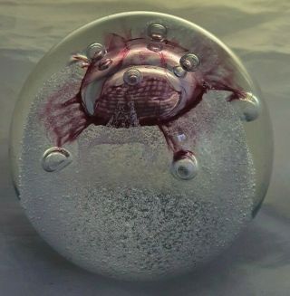 Caithness Glass Paperweight Congratulations Controlled Bubbles