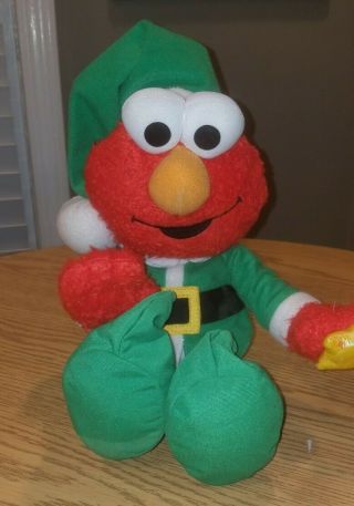 12 Days Of Christmas Fisher Price Sesame Street Elmo Elf Animated Plush Toy D1