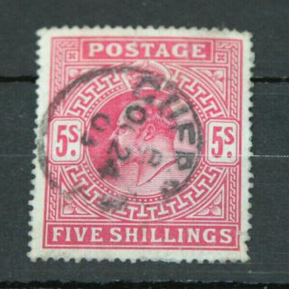 Gb - Evii 5 Shilling Carmine With Guernsey Cds - (sg264)