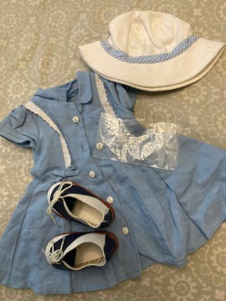 American Girl Molly Route 66 Dress Hat And Shoes