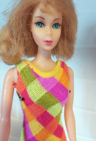 Vintage Mattel Barbie Mod Blonde Marlo Flip 1160 Twist N 