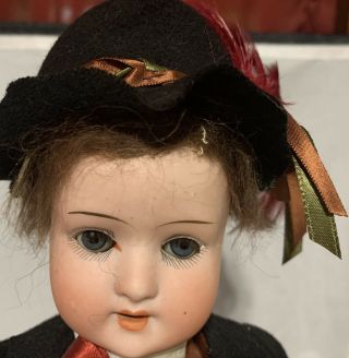 14 " Schoenau & Hoffmeister 1909 Mold Antique German Bisque Socket Head Boy Doll