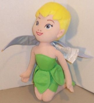 Tinker Bell Stuffed Plush Doll Disney Fairies 16.  5 " Pixie Elf Girl Peter Pan Toy