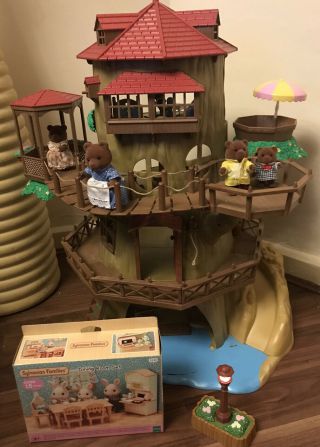 Sylvanian Tree House And Some Furniture