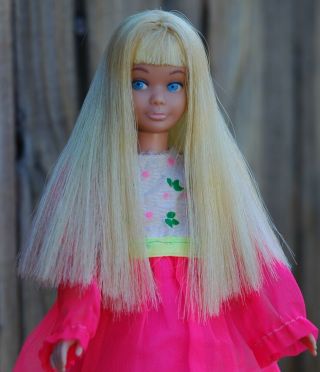 Vintage Skipper doll Barbie ' s little sister Two Tone Blonde Hair Doll 1960 ' s HTF 2