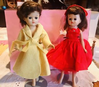 2 Vintage Vogue Jill 10.  5 Inch Fashion Doll With Tagged Outfits