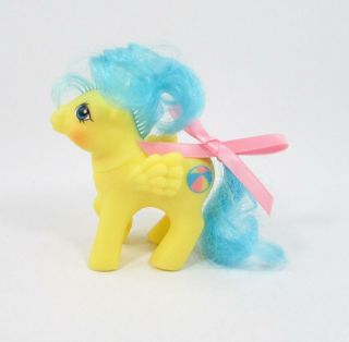Vintage G1 First Tooth My Little Pony ✦ Baby Bouncy ✦ Factory Curls