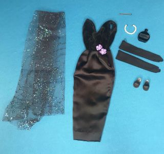 Vintage American Character Tressy/ Barbie Doll Black Magic Dress Complete