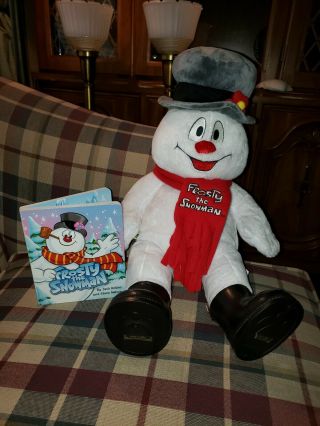 Build A Bear Workshop Frosty The Snowman Light Up And Sounds Plush 18 " Babw