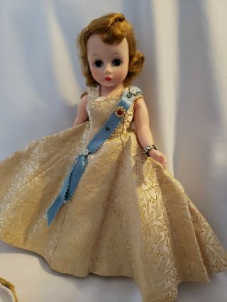 Vintage Madam Alexander Cissette Queen Doll Tagged,  Bracelet & Pictures