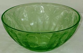 Jeannette Floral/poinsettia Green 4 " Berry Bowl