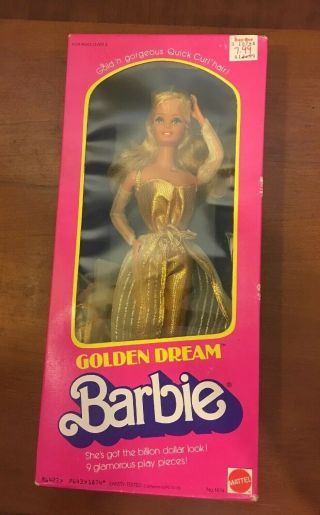 Vintage 1980 Superstar Era " Golden Dream " Classic Barbie Doll - 1874 - Nrfb