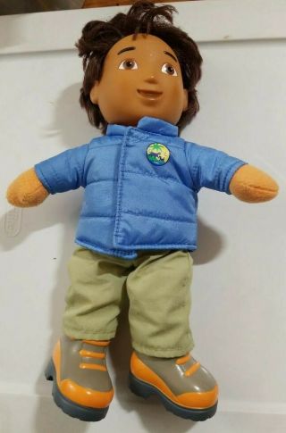 Nick Jr.  Dora The Explorer Diego Stuffed Doll Toy Talking 12 " Fisher - Price 2006