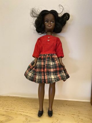 Vintage Hong Kong Clone Sindy,  Tammy African American Black Doll Tlc Tammy Dress