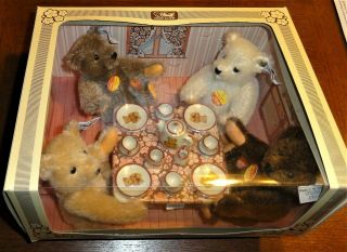 Steiff Teddy Bear Tea Party Set 2966/10,  000 Limited Edition 1982