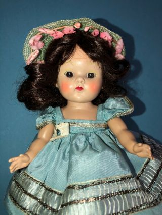 Vintage Vogue Strung Ginny Doll In Her 1953 Skinny Tagged “cheryl” Dress